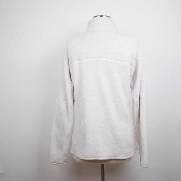 PATAGONIA Women's XL - Off White cream fleece pullover jacket Snap-T medium pile - Picture 6 of 11